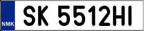 Trailer License Plate